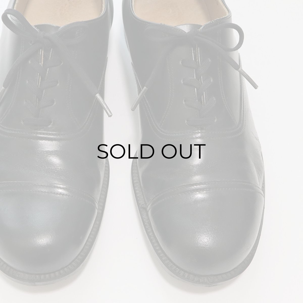 画像5: BRITISH ARMY LEATHER CAP TOE PARADE SHOES【size : 8 M】 (5)