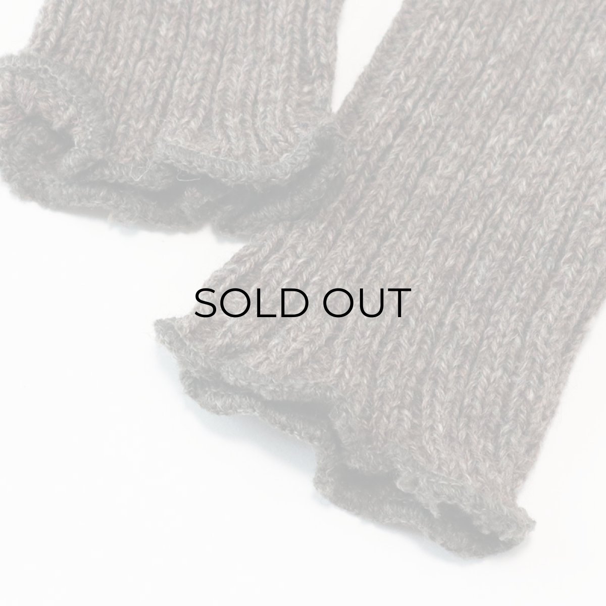 画像2: 〜50's SWEDISH ARMY WOOL KNIT WRIST WARMER "DEADSTOCK" (2)