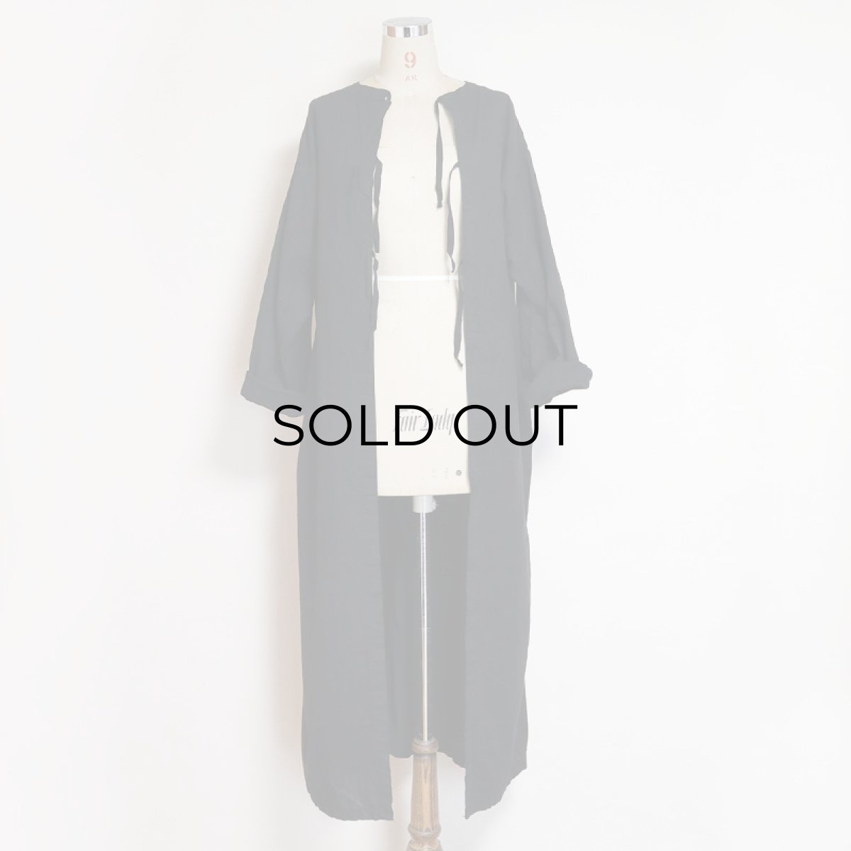 画像7: 〜70's CZECH MILITARY COTTON OPERATING SURGICAL GOWN "OVER DYE" 【BLACK】 (7)