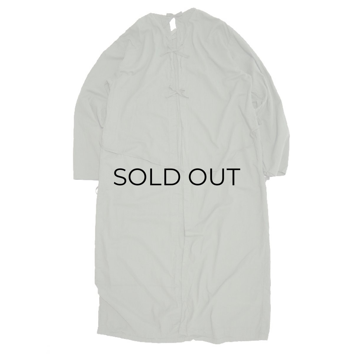 画像2: 〜70's CZECH MILITARY COTTON OPERATING SURGICAL GOWN "OVER DYE" 【OLIVE】 (2)