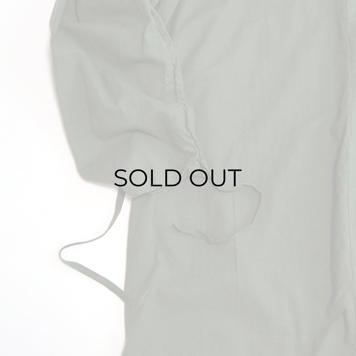 画像4: 〜70's CZECH MILITARY COTTON OPERATING SURGICAL GOWN "OVER DYE" 【OLIVE】 (4)