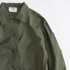 画像4: 70's US ARMY RIP-STOP COTTON POPLIN WOMEN'S UTILITY SHIRT JACKET "DEADSTOCK" 【Size : 10】 (4)