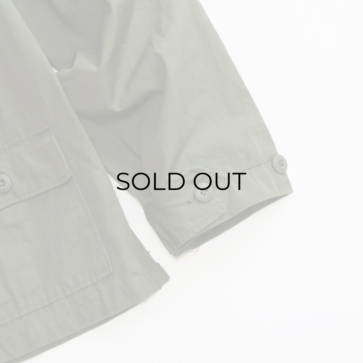 画像6: 70's US ARMY RIP-STOP COTTON POPLIN WOMEN'S UTILITY SHIRT JACKET "DEADSTOCK" 【Size : 12】 (6)