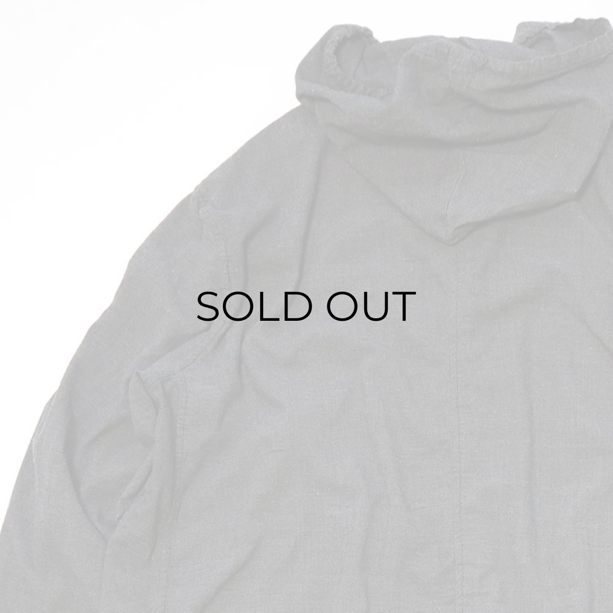 画像7: OLD ROMANIAN ARMY COTTON SNOW CAMOUFLAGE HOODED OVER COAT "OVER DYE" (7)