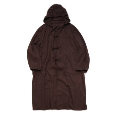 画像1: OLD ROMANIAN ARMY COTTON SNOW CAMOUFLAGE HOODED OVER COAT "OVER DYE" (1)