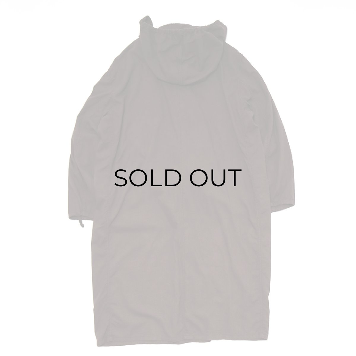 画像2: OLD ROMANIAN ARMY COTTON SNOW CAMOUFLAGE HOODED OVER COAT "OVER DYE" (2)