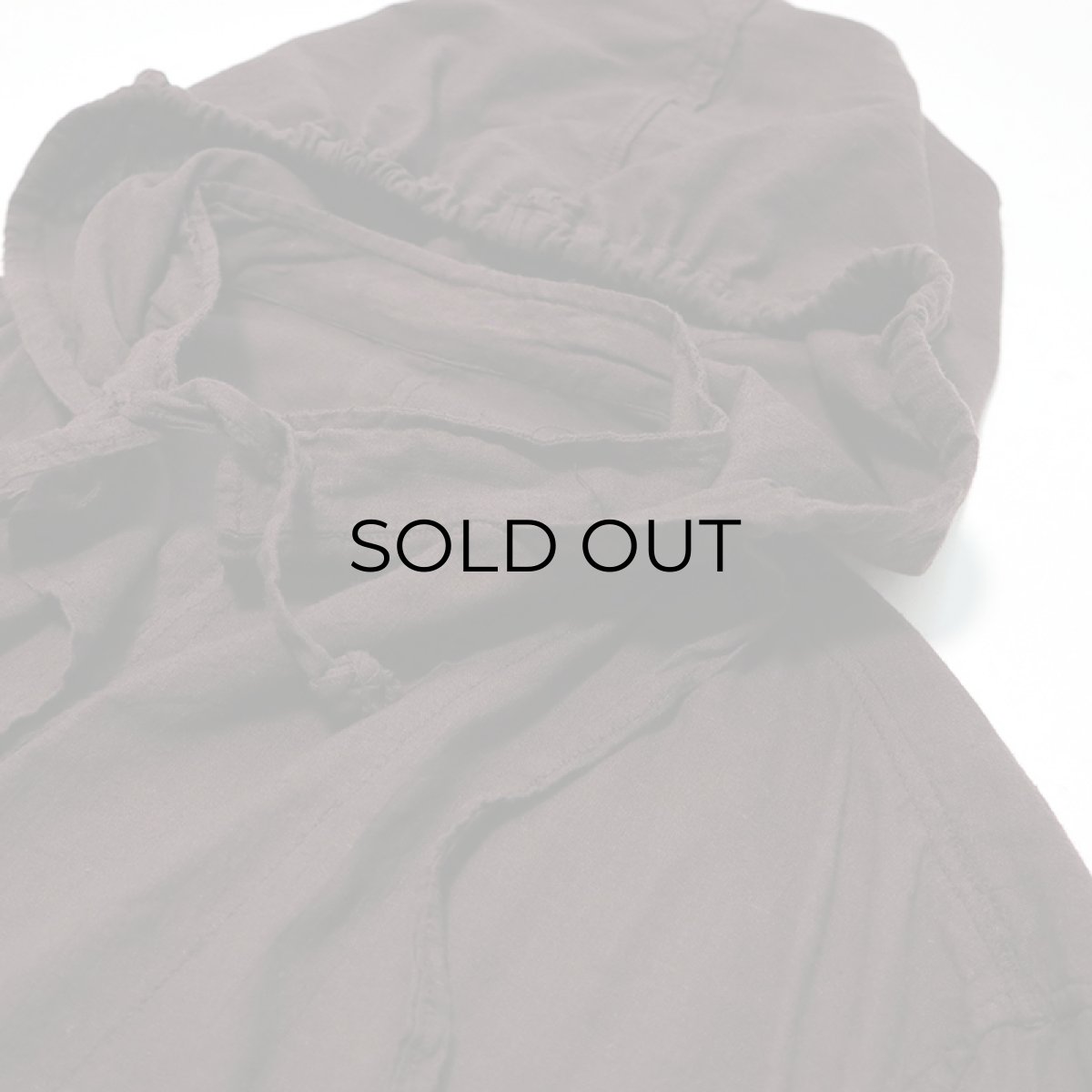 画像3: OLD ROMANIAN ARMY COTTON SNOW CAMOUFLAGE HOODED OVER COAT "OVER DYE" (3)