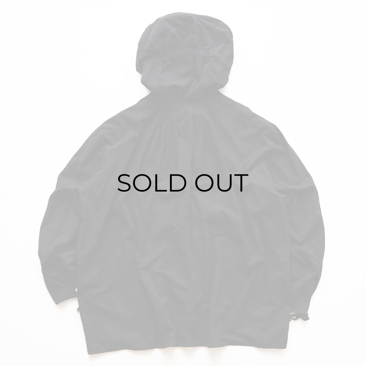 画像3: OLD CZECH MILITARY COTTON SNOW CAMOUFLAGE PULLOVER HOODED SMOCK "BLACK OVER DYE" (3)