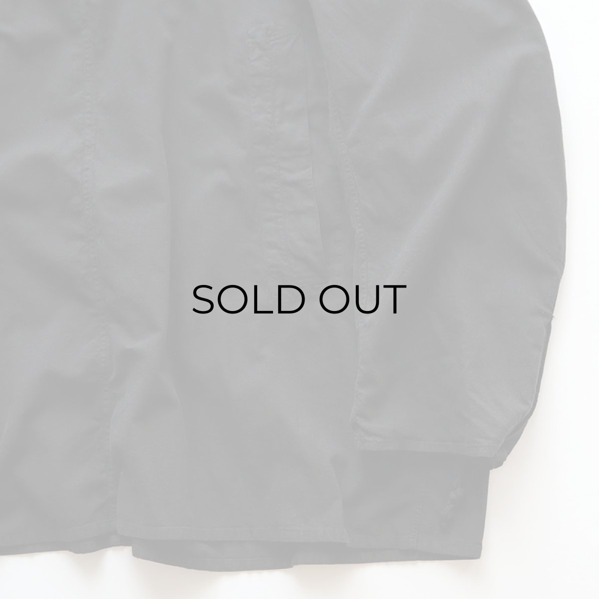 画像5: OLD CZECH MILITARY COTTON SNOW CAMOUFLAGE PULLOVER HOODED SMOCK "BLACK OVER DYE" (5)