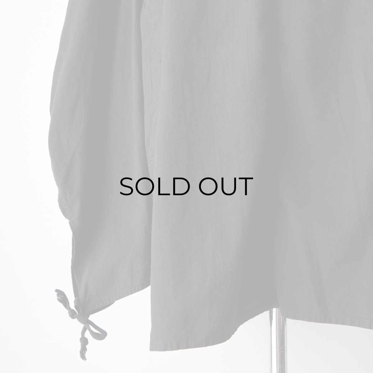 画像13: OLD CZECH MILITARY COTTON SNOW CAMOUFLAGE PULLOVER HOODED SMOCK "BLACK OVER DYE" (13)