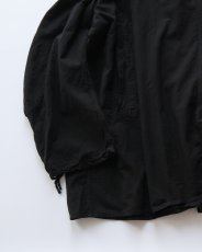 画像5: OLD CZECH MILITARY COTTON SNOW CAMOUFLAGE PULLOVER HOODED SMOCK "BLACK OVER DYE" (5)