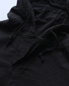 画像4: OLD CZECH MILITARY COTTON SNOW CAMOUFLAGE PULLOVER HOODED SMOCK "BLACK OVER DYE" (4)