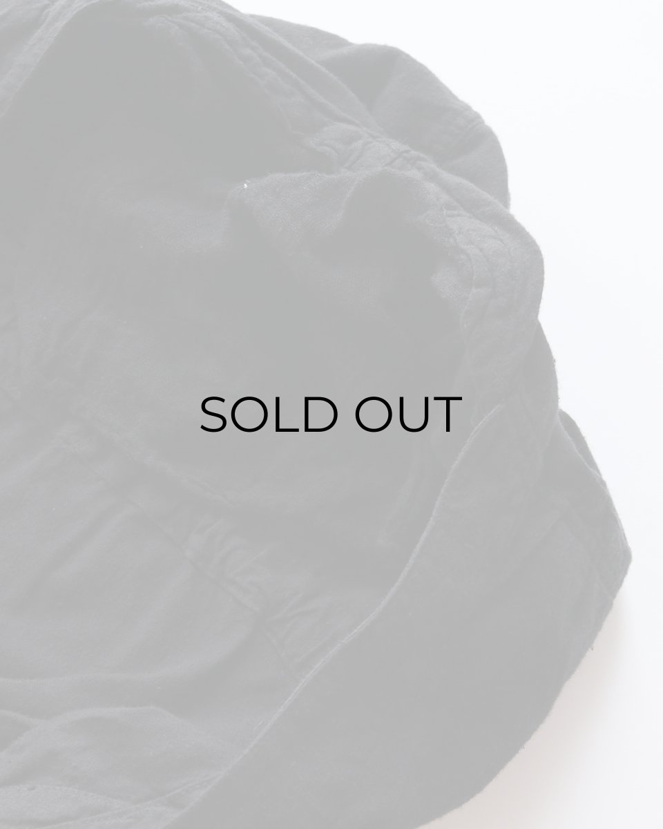 画像7: OLD CZECH MILITARY COTTON SNOW CAMOUFLAGE PULLOVER HOODED SMOCK "BLACK OVER DYE" (7)