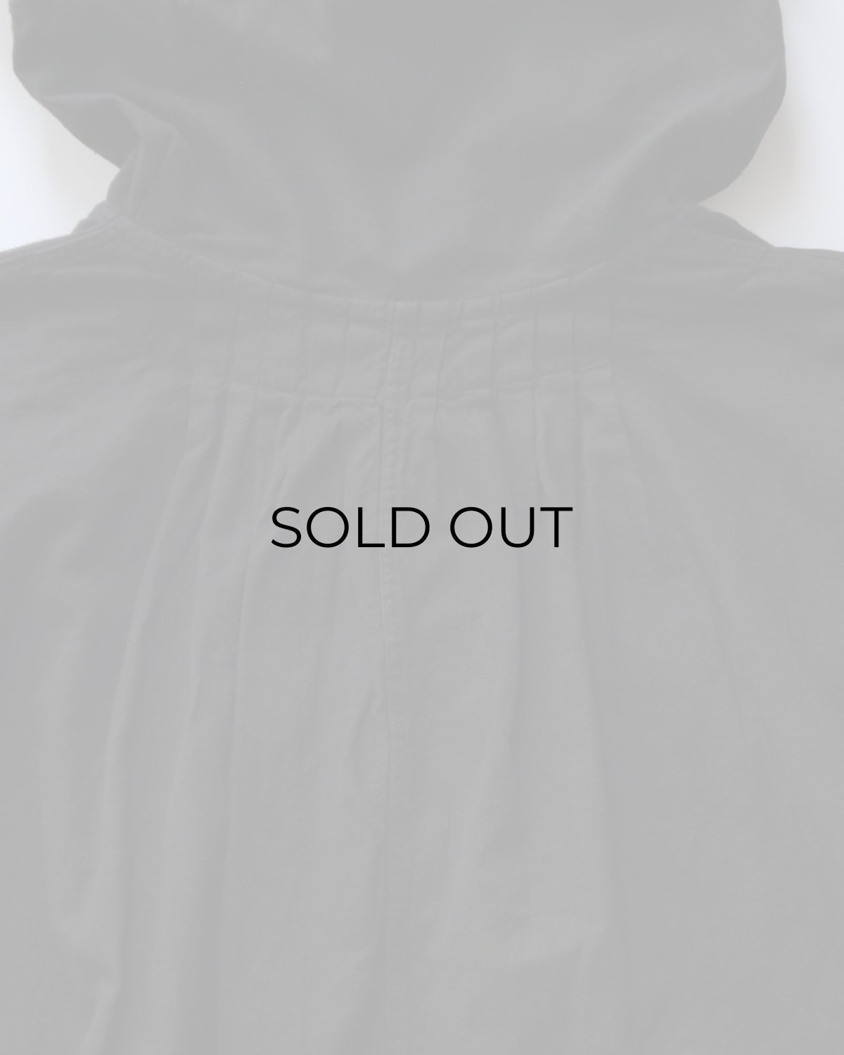 画像6: OLD CZECH MILITARY COTTON SNOW CAMOUFLAGE PULLOVER HOODED SMOCK "BLACK OVER DYE" (6)