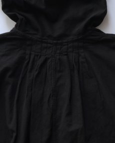画像6: OLD CZECH MILITARY COTTON SNOW CAMOUFLAGE PULLOVER HOODED SMOCK "BLACK OVER DYE" (6)