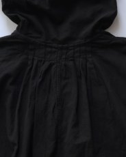 画像6: OLD CZECH MILITARY COTTON SNOW CAMOUFLAGE PULLOVER HOODED SMOCK "BLACK OVER DYE" (6)