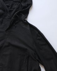 画像3: OLD CZECH MILITARY COTTON SNOW CAMOUFLAGE PULLOVER HOODED SMOCK "BLACK OVER DYE" (3)