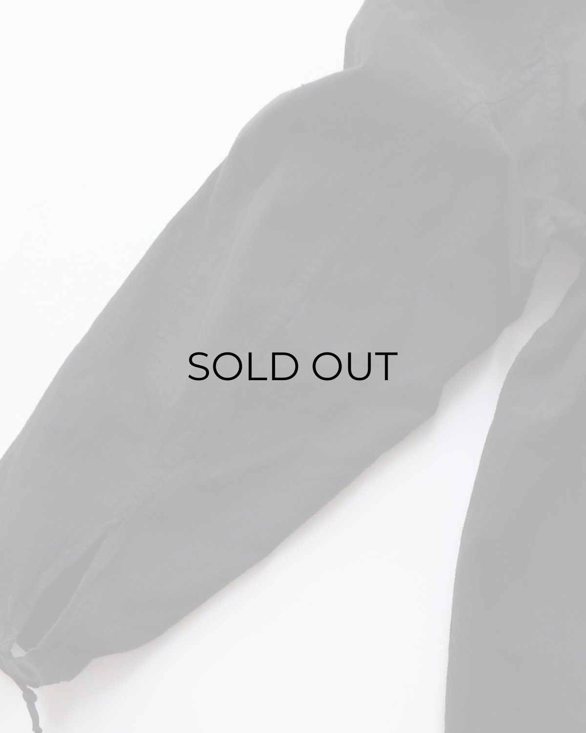 画像9: OLD CZECH MILITARY COTTON SNOW CAMOUFLAGE PULLOVER HOODED SMOCK "BLACK OVER DYE" (9)