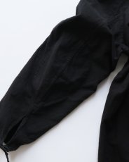 画像9: OLD CZECH MILITARY COTTON SNOW CAMOUFLAGE PULLOVER HOODED SMOCK "BLACK OVER DYE" (9)