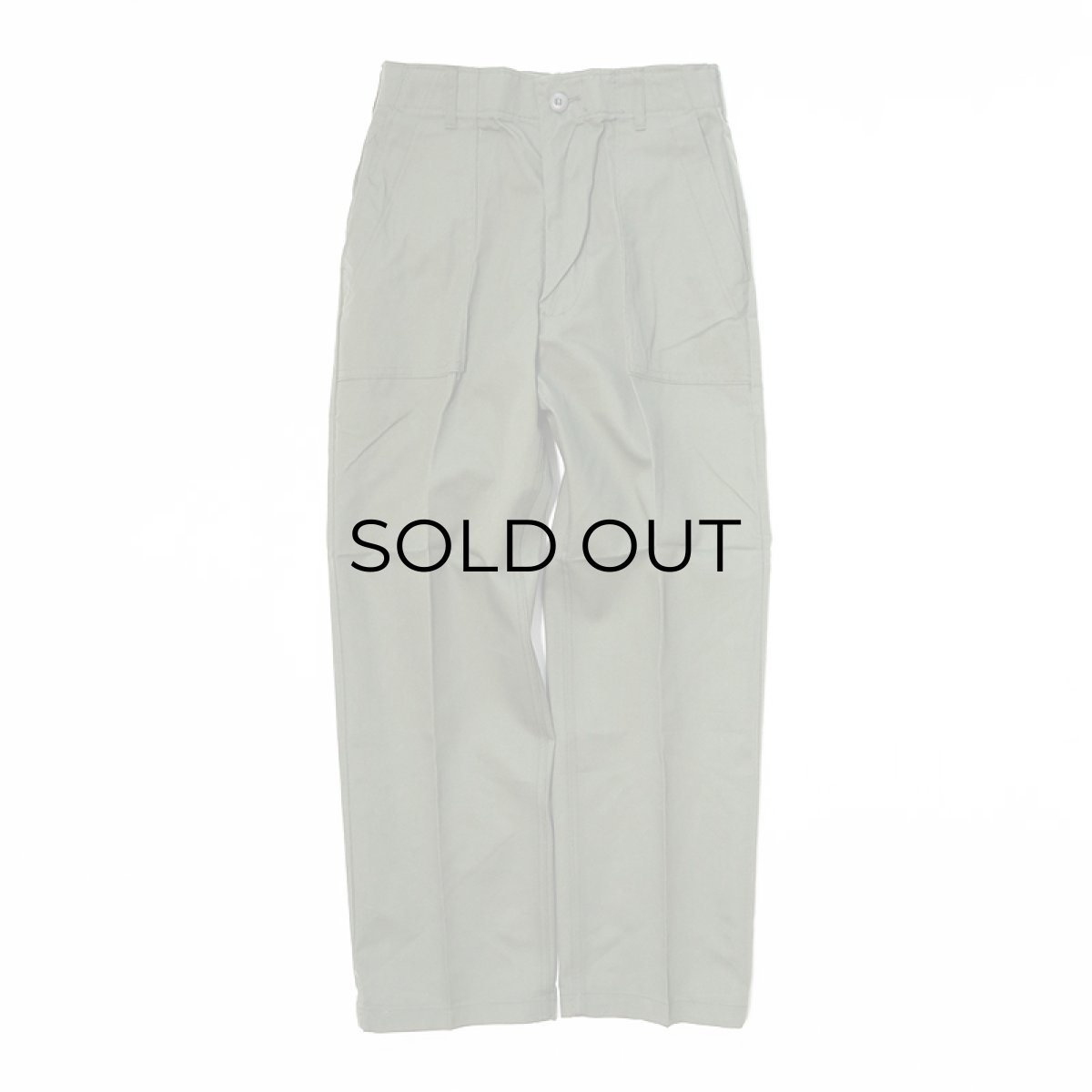 画像2: 【再入荷】70's US ARMY COTTON POLYESTER UTILITY BAKER PANTS "DEADSTOCK"【W28 x L27】  (2)