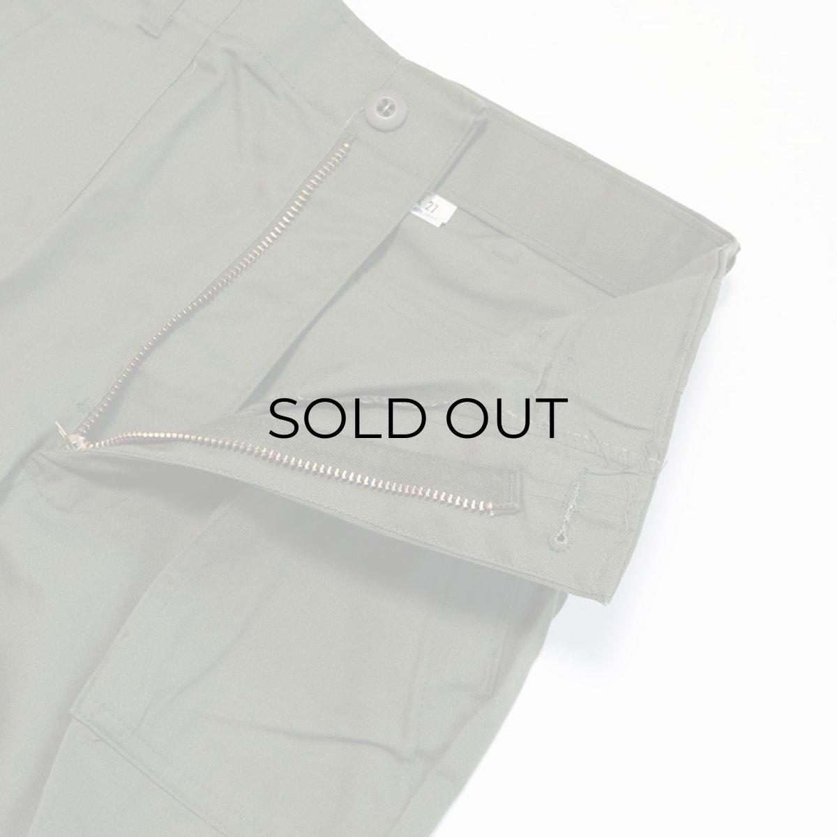 画像6: 70's US ARMY COTTON POLYESTER UTILITY BAKER PANTS "DEADSTOCK"【W28 x L27】 (6)