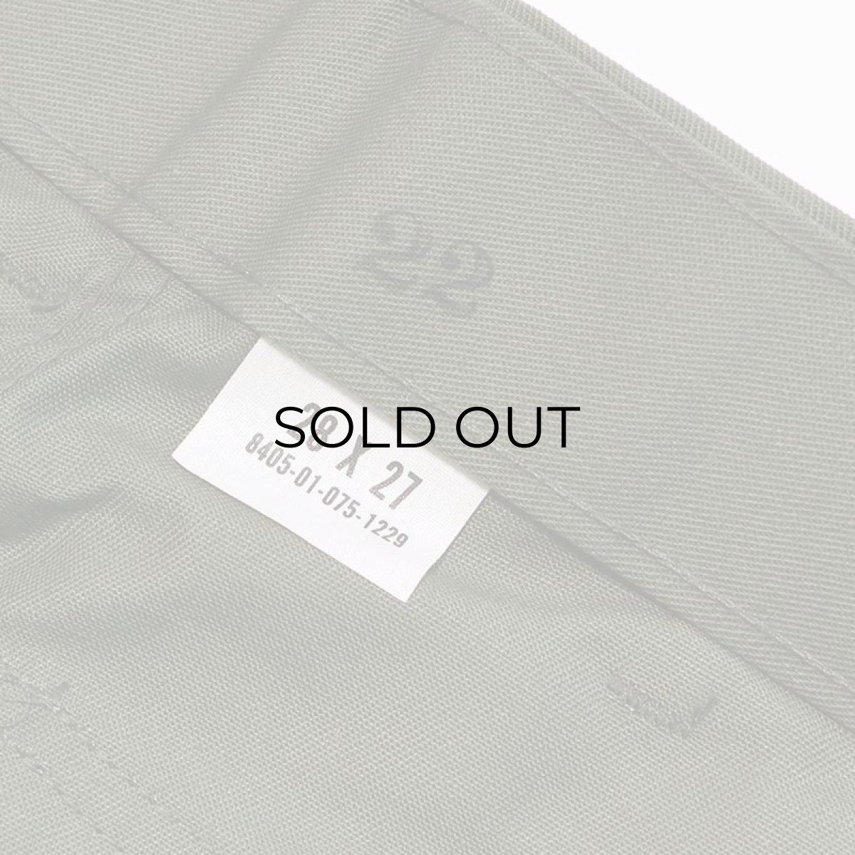 画像10: 【再入荷】70's US ARMY COTTON POLYESTER UTILITY BAKER PANTS "DEADSTOCK"【W28 x L27】  (10)