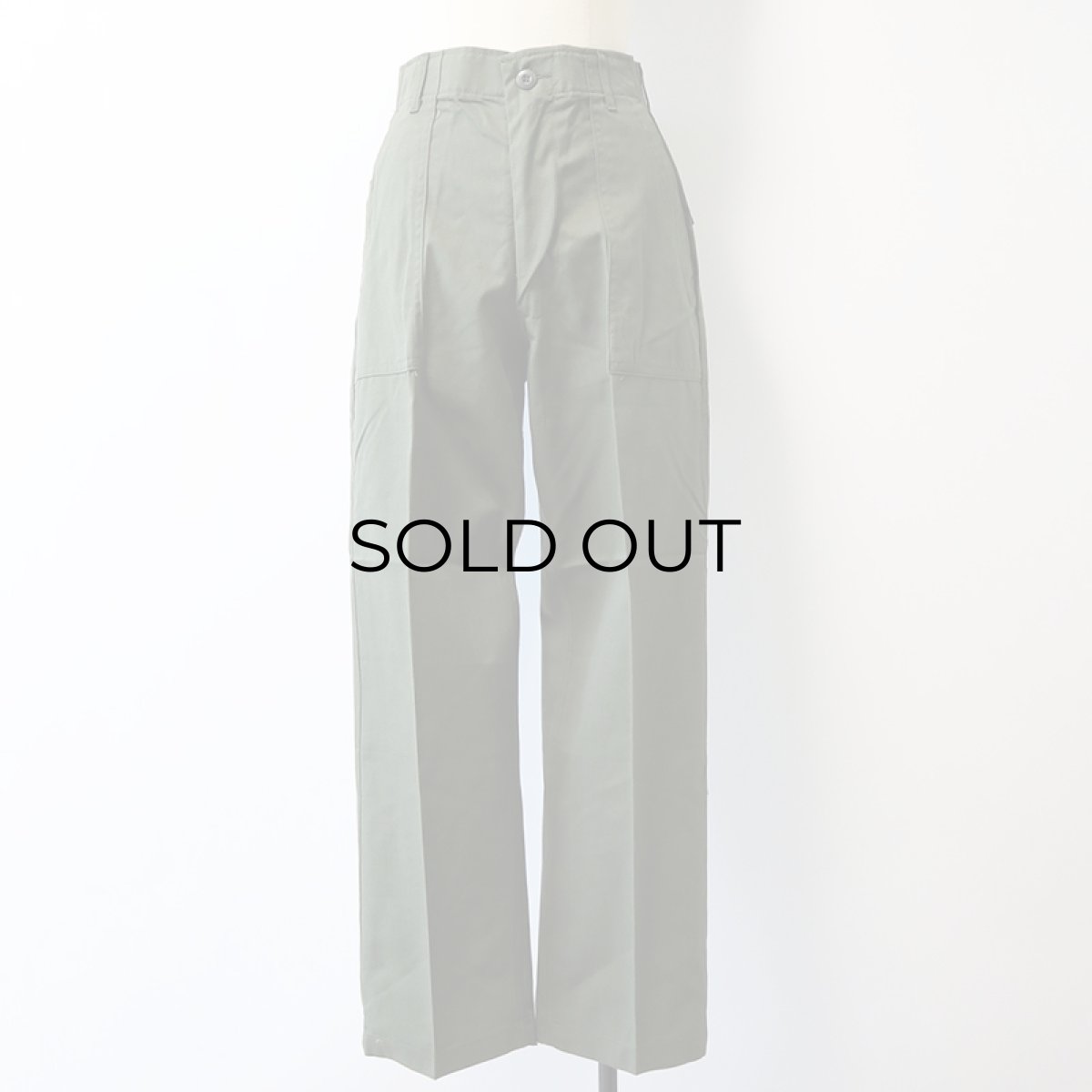画像12: 70's US ARMY COTTON POLYESTER UTILITY BAKER PANTS "DEADSTOCK"【W28 x L27】 (12)