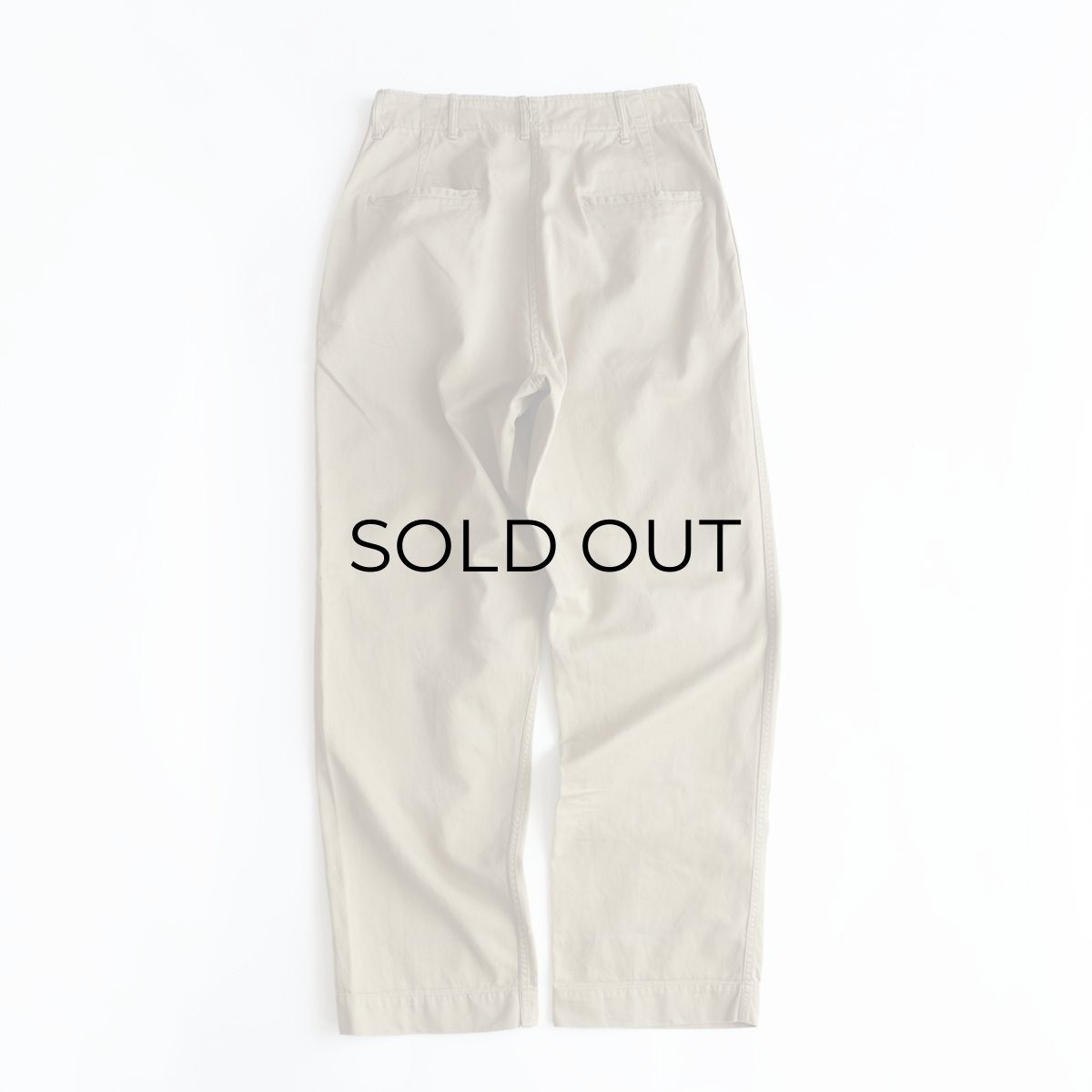 画像2: 50's US ARMY M-45 COTTON KHAKI TROUSERS【W31 x L31.5 程度】 (2)