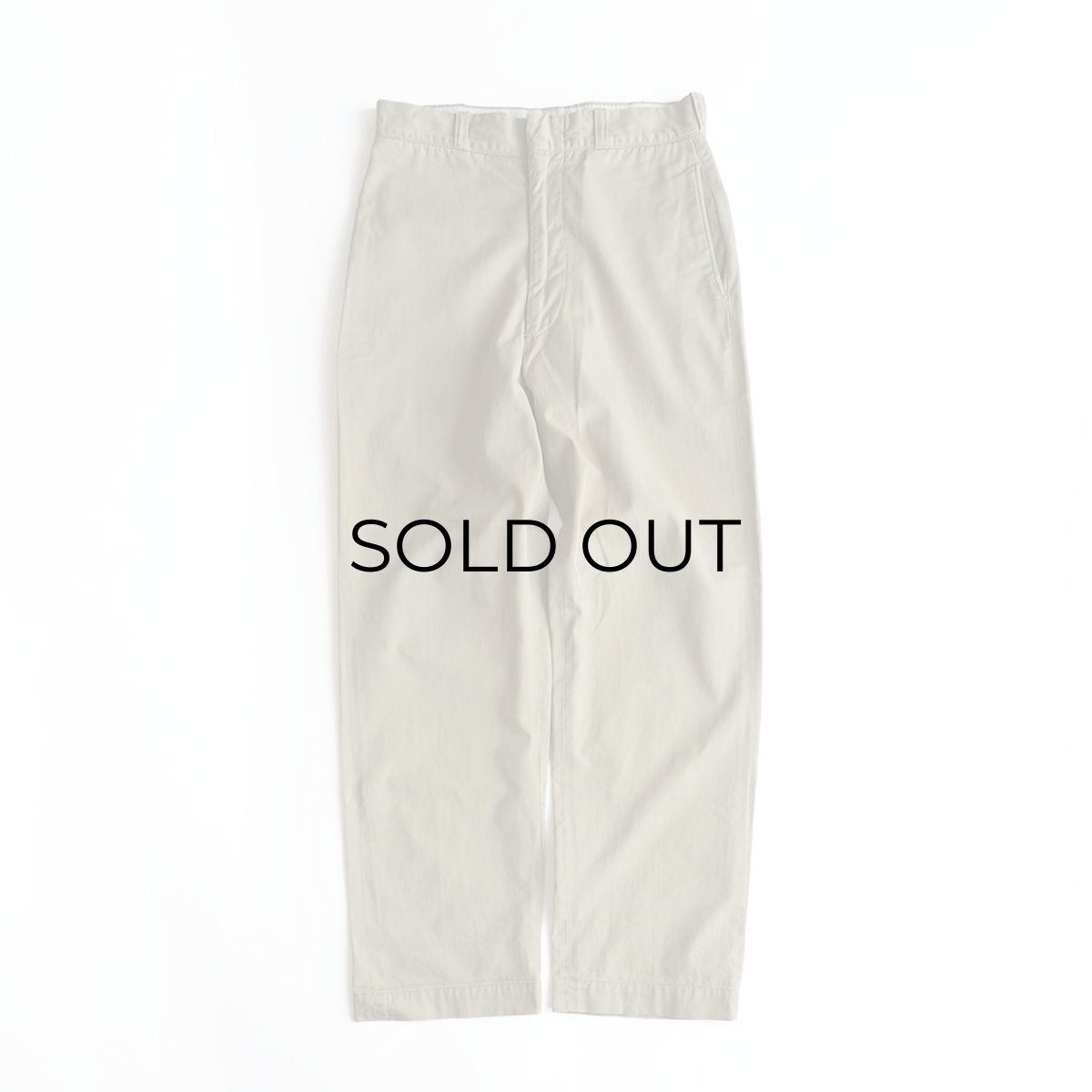 画像1: 60's US MARINE CORPS COTTON KHAKI TROUSERS【W32 x L31 程度】 (1)