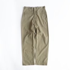画像1: 60's US MARINE CORPS COTTON KHAKI TROUSERS【W32 x L31 程度】 (1)