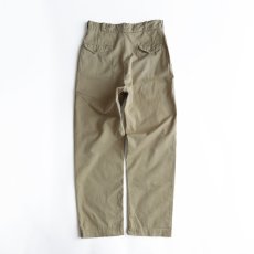 画像2: 60's US MARINE CORPS COTTON KHAKI TROUSERS【W32 x L31 程度】 (2)