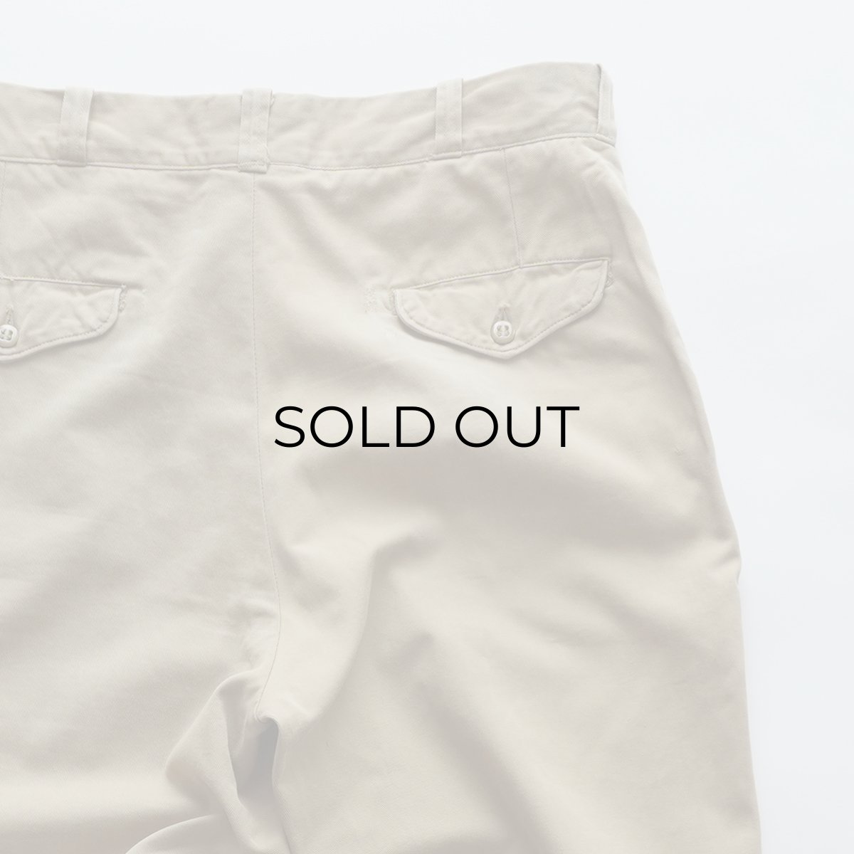 画像5: 60's US MARINE CORPS COTTON KHAKI TROUSERS【W32 x L31 程度】 (5)