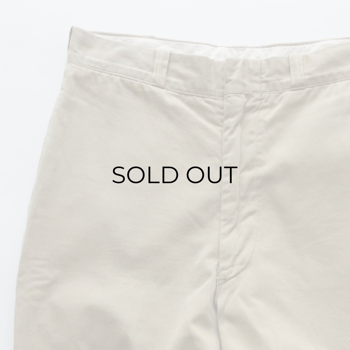 画像3: 60's US MARINE CORPS COTTON KHAKI TROUSERS【W32 x L31 程度】 (3)