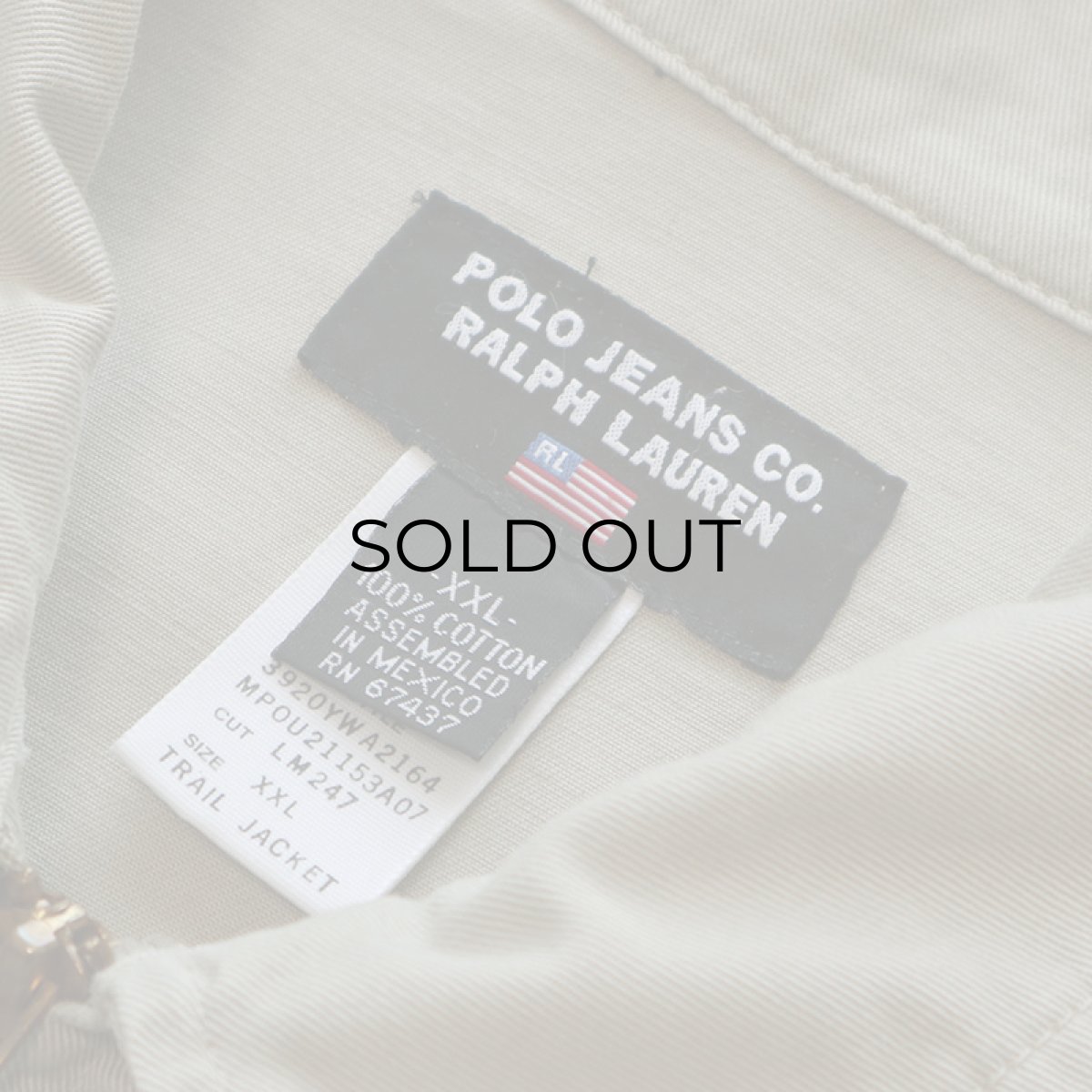 画像5: POLO JEANS CO. COTTON TWILL ZIP SPORTS JACKET (5)