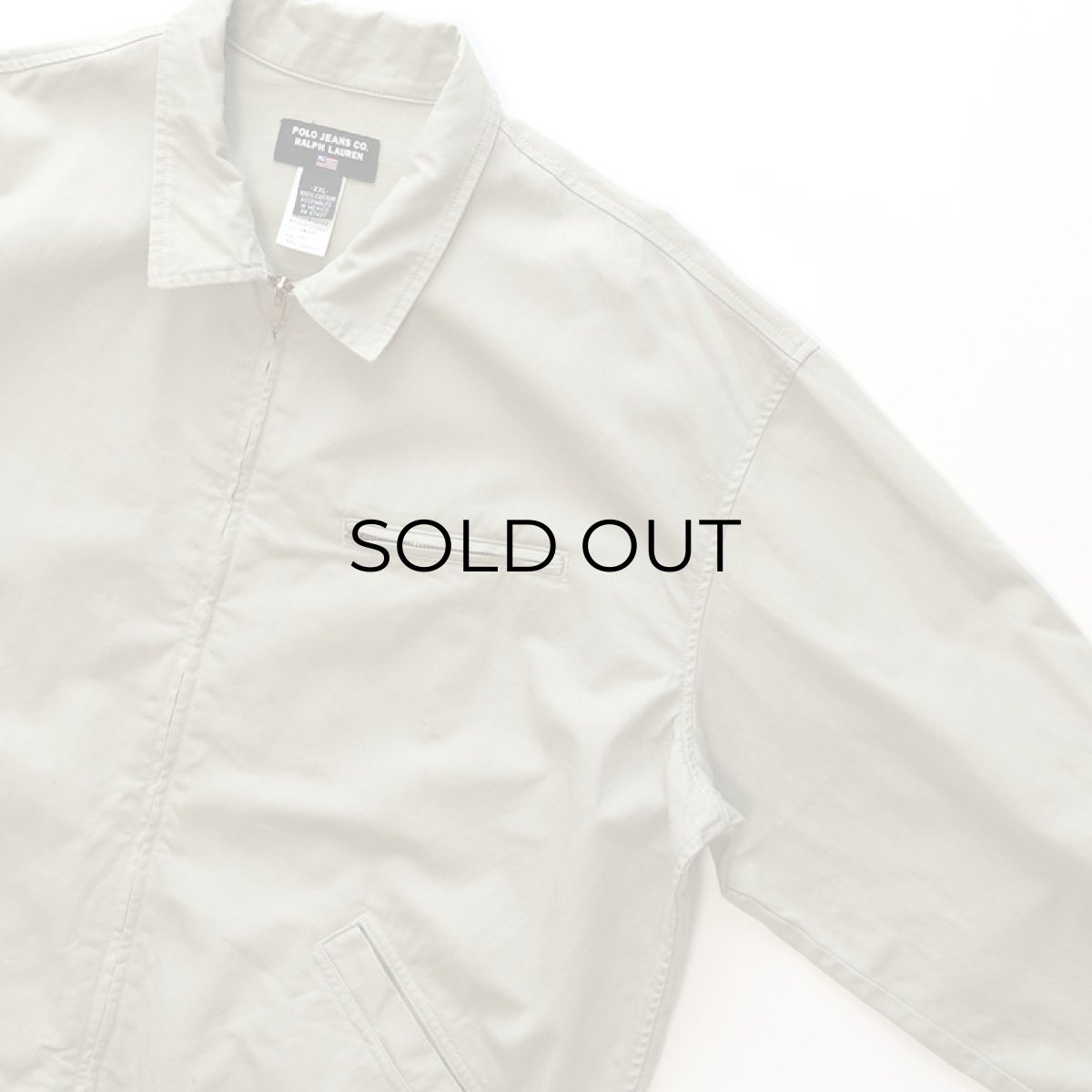 画像3: POLO JEANS CO. COTTON TWILL ZIP SPORTS JACKET (3)