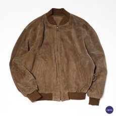 画像1: 〜90's UNKNOWN BRAND SUEDE LEATHER ZIP BLOUSON (1)