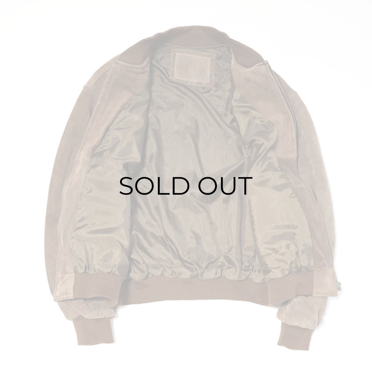 画像2: 〜90's UNKNOWN BRAND SUEDE LEATHER ZIP BLOUSON (2)