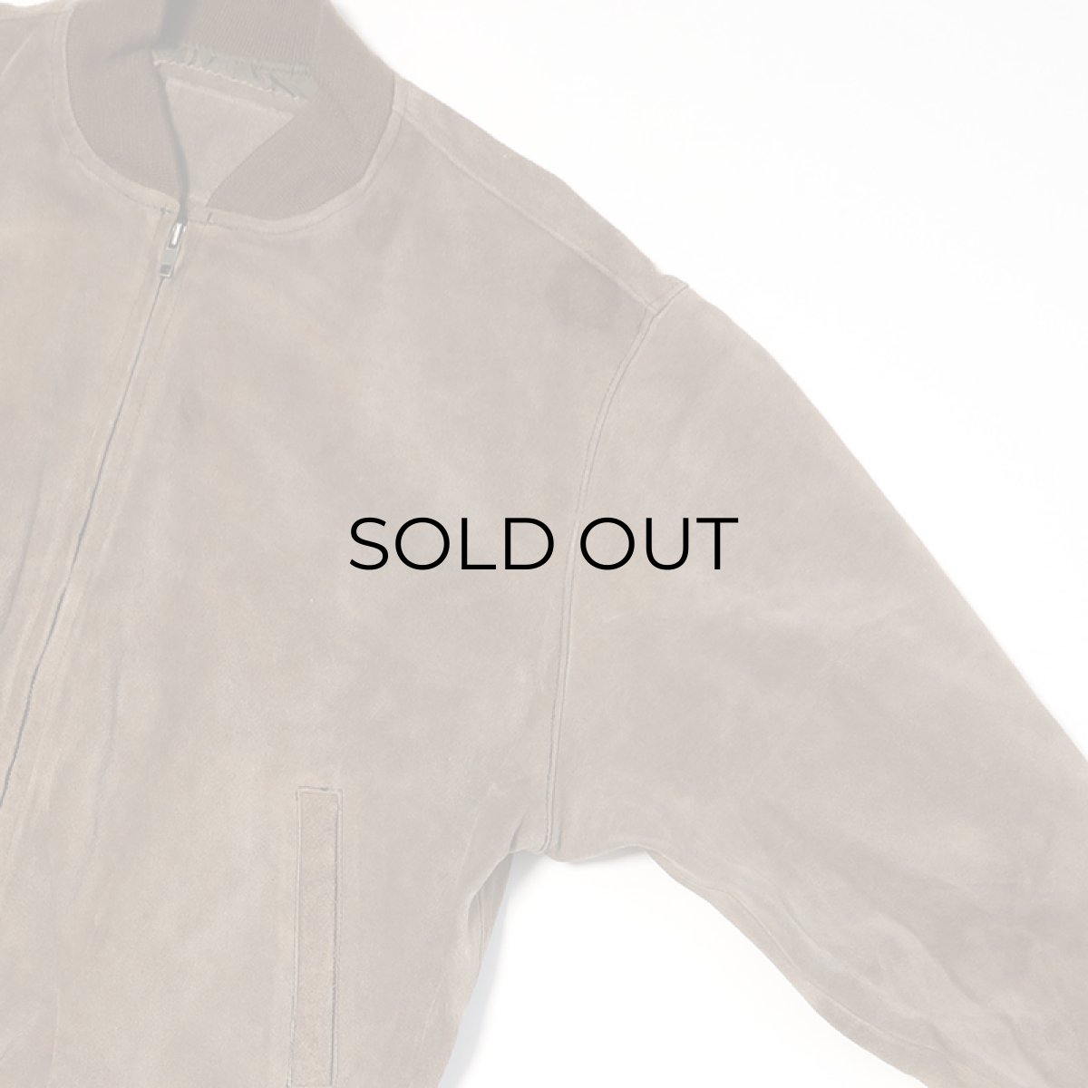 画像4: 〜90's UNKNOWN BRAND SUEDE LEATHER ZIP BLOUSON (4)