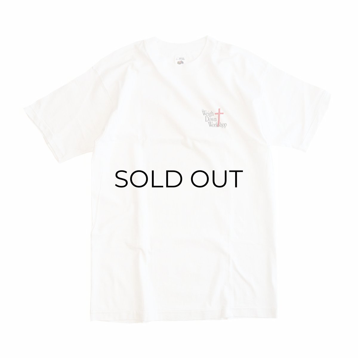 画像1: 90's FRUIT OF THE LOOM COTTON W-PRINT S/S TEE "Weigh Down Workshop" (1)