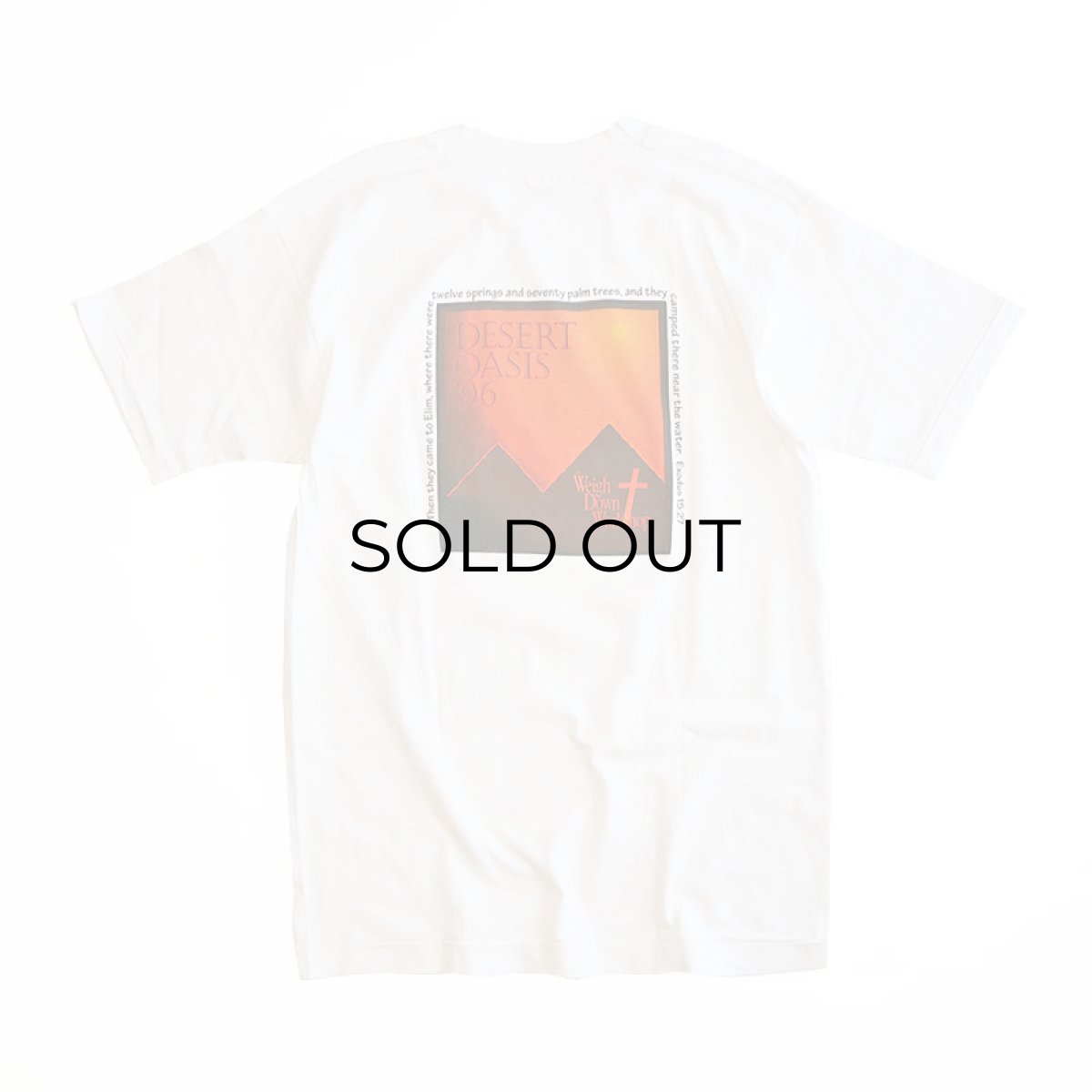 画像2: 90's FRUIT OF THE LOOM COTTON W-PRINT S/S TEE "Weigh Down Workshop" (2)