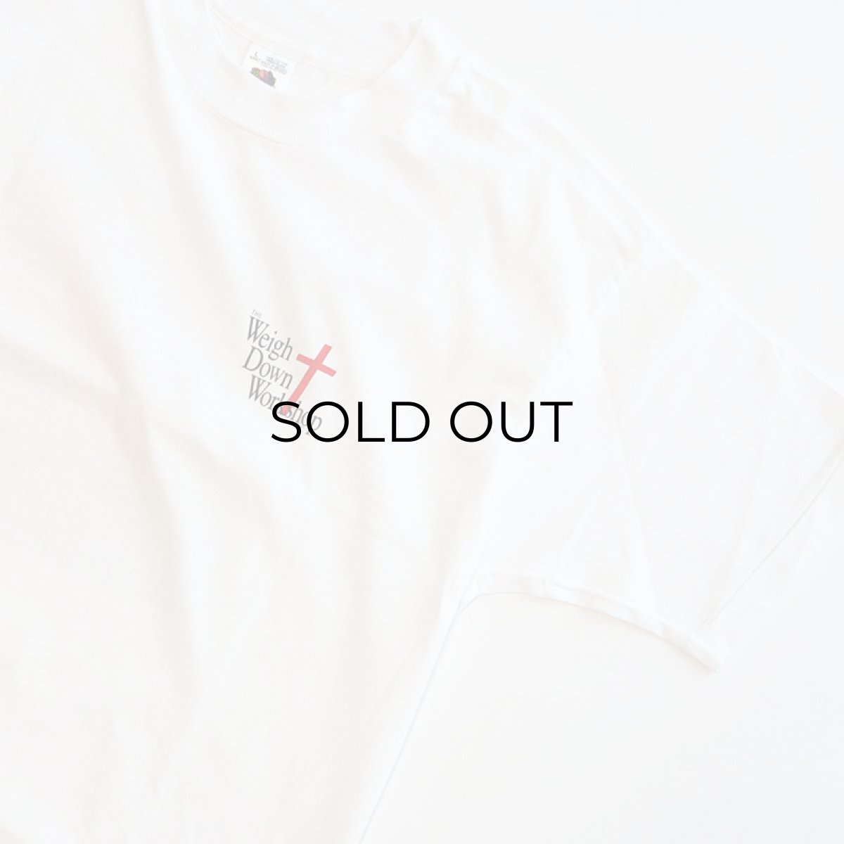 画像3: 90's FRUIT OF THE LOOM COTTON W-PRINT S/S TEE "Weigh Down Workshop" (3)