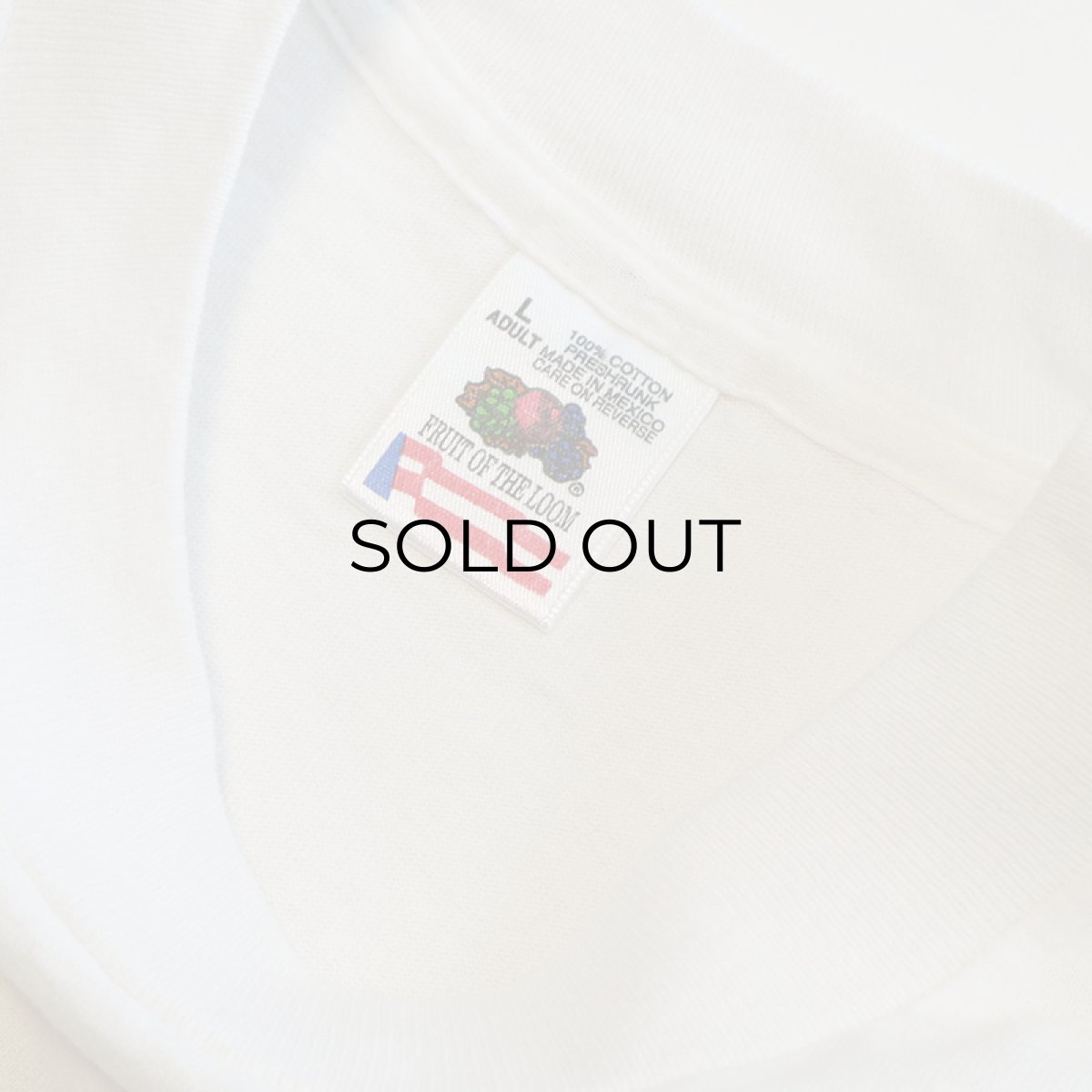 画像4: 90's FRUIT OF THE LOOM COTTON W-PRINT S/S TEE "Weigh Down Workshop" (4)