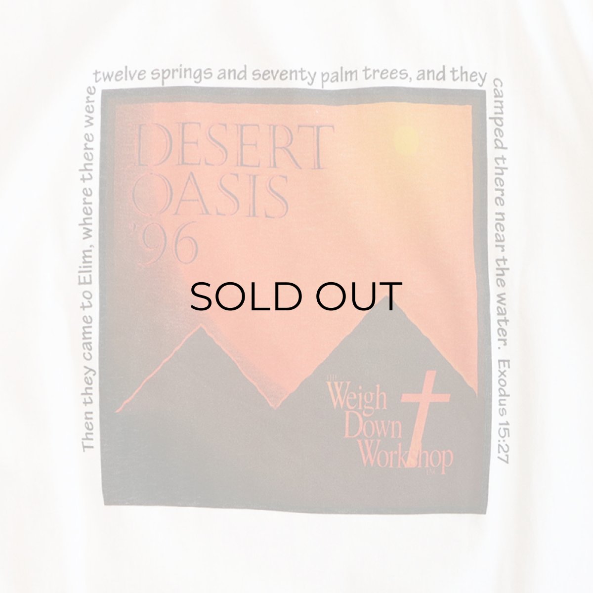 画像5: 90's FRUIT OF THE LOOM COTTON W-PRINT S/S TEE "Weigh Down Workshop" (5)