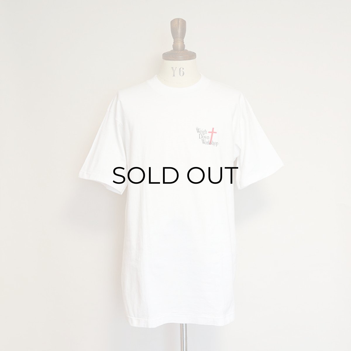 画像6: 90's FRUIT OF THE LOOM COTTON W-PRINT S/S TEE "Weigh Down Workshop" (6)