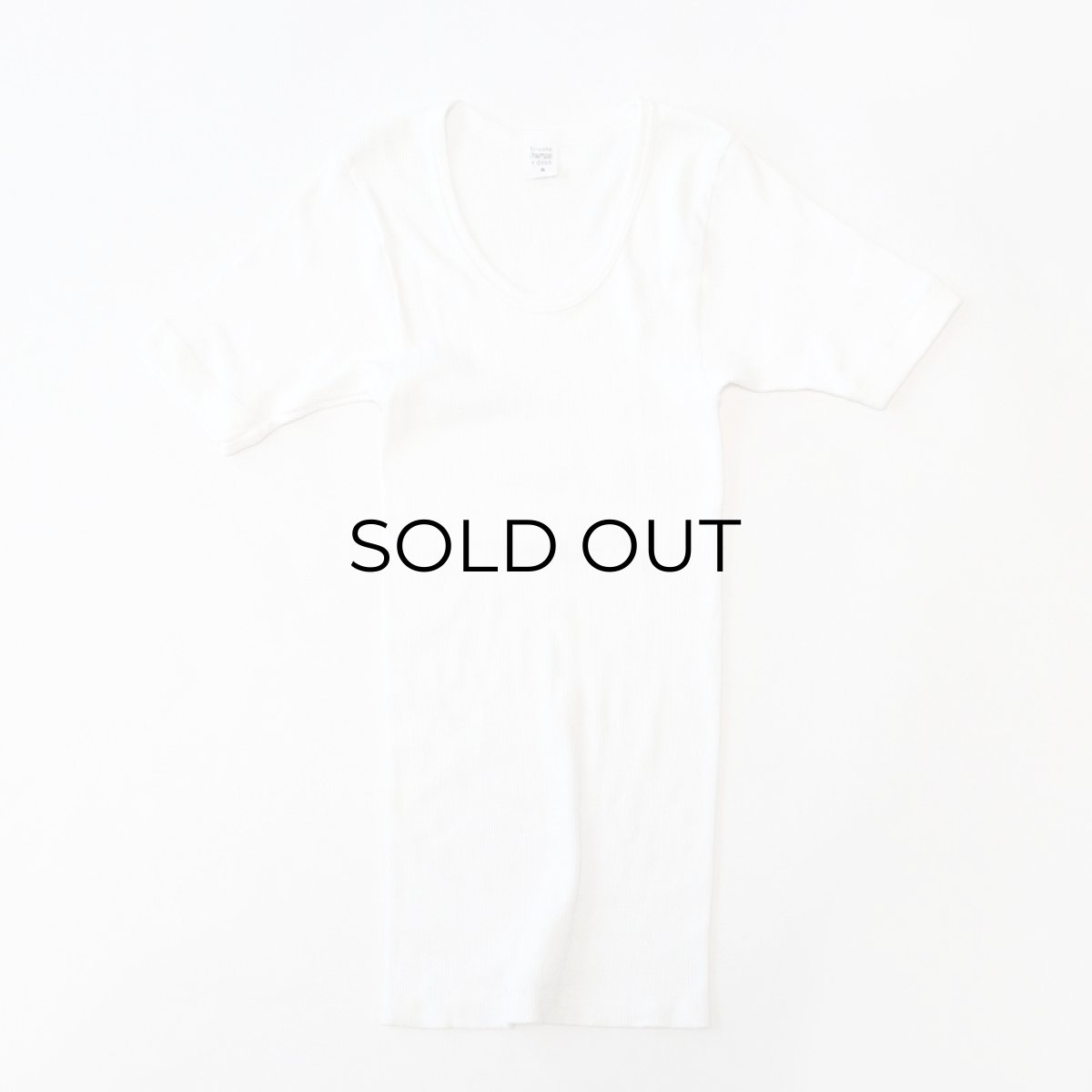 画像2: GERMAN ARMY COTTON RIB U NECK S/S TEE "DEADSTOCK" (2)