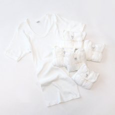 画像1: GERMAN ARMY COTTON RIB U NECK S/S TEE "DEADSTOCK" (1)