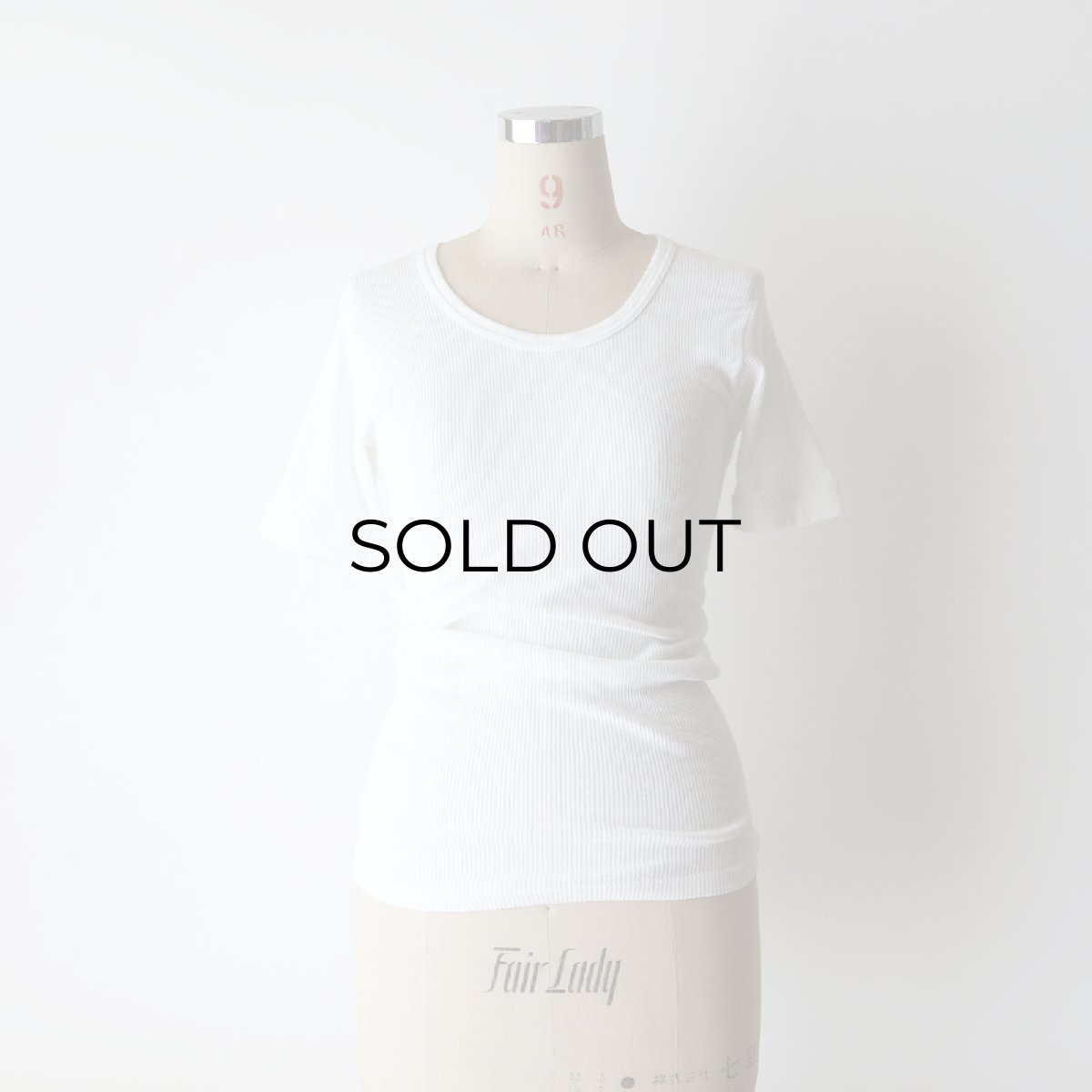 画像7: GERMAN ARMY COTTON RIB U NECK S/S TEE "DEADSTOCK" (7)