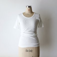 画像7: GERMAN ARMY COTTON RIB U NECK S/S TEE "DEADSTOCK" (7)