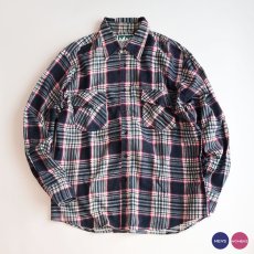 画像1: 〜90's HABAND PRINT CHECK FLANNEL SHIRT (1)