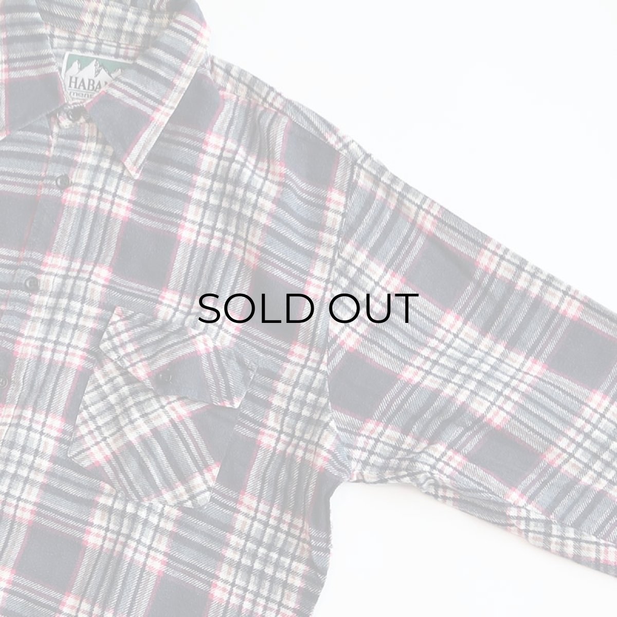 画像3: 〜90's HABAND PRINT CHECK FLANNEL SHIRT (3)